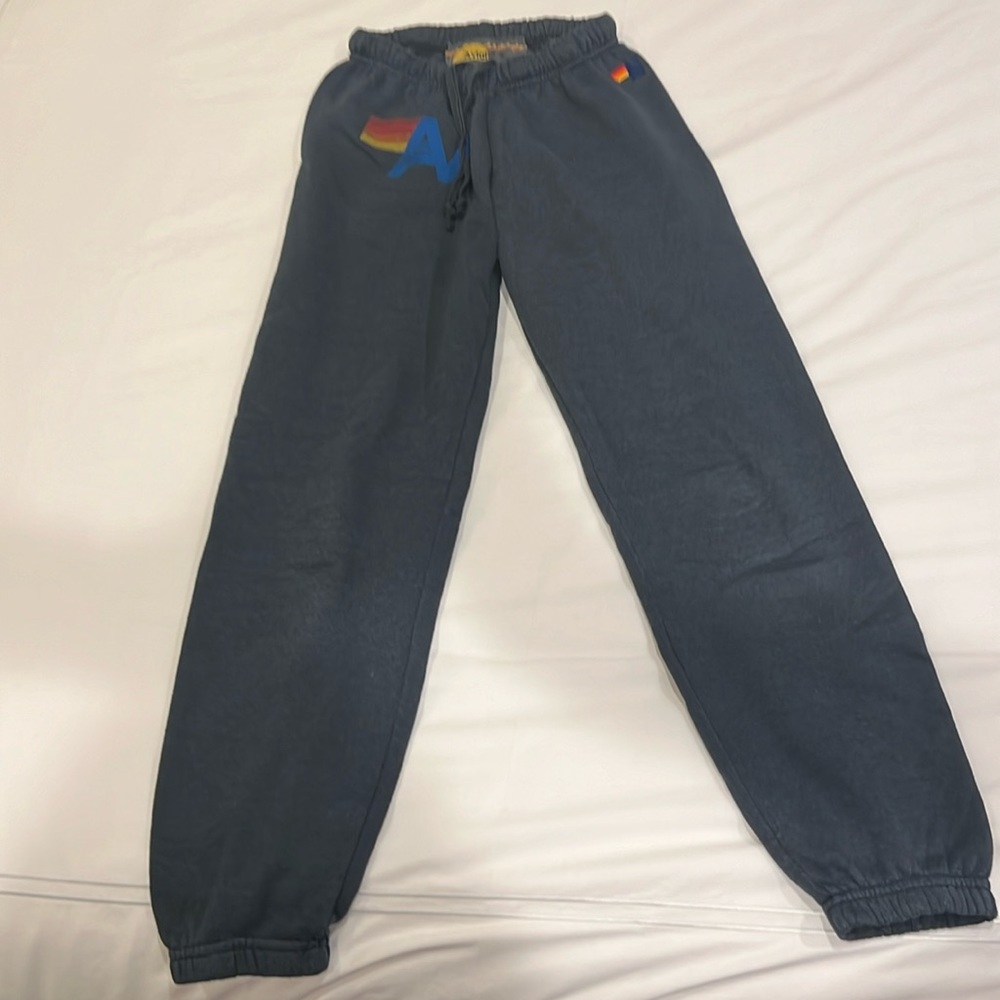 Aviator nation. Charcoal logo sweats